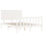 vidaXL Giroletto senza Materasso Bianco 120x200 cm Legno Massello Pino vidaXL Giroletto senza Materasso Bianco 120x200 cm Legno Massello Pino