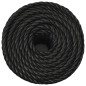 vidaXL Corda da Lavoro Nera 16 mm 250 m in Polipropilene