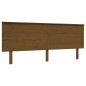 vidaXL Giroletto con Testiera Miele 200x200 cm in Legno Massello vidaXL Giroletto con Testiera Miele 200x200 cm in Legno Massello