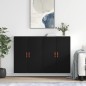vidaXL Mobili a Parete 2 pz Neri 69,5x34x90 cm vidaXL Mobili a Parete 2 pz Neri 69,5x34x90 cm
