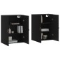 vidaXL Mobili a Parete 2 pz Neri 69,5x34x90 cm vidaXL Mobili a Parete 2 pz Neri 69,5x34x90 cm