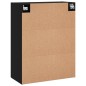 vidaXL Mobili a Parete 2 pz Neri 69,5x34x90 cm vidaXL Mobili a Parete 2 pz Neri 69,5x34x90 cm