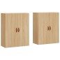 vidaXL Mobili a Parete 2 pz Rovere Sonoma 69,5x34x90 cm vidaXL Mobili a Parete 2 pz Rovere Sonoma 69,5x34x90 cm