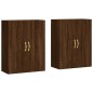 vidaXL Mobili a Parete 2 pz Rovere Marrone 69,5x34x90 cm vidaXL Mobili a Parete 2 pz Rovere Marrone 69,5x34x90 cm