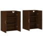 vidaXL Mobili a Parete 2 pz Rovere Marrone 69,5x34x90 cm vidaXL Mobili a Parete 2 pz Rovere Marrone 69,5x34x90 cm