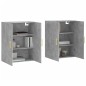 vidaXL Mobili a Parete 2 pz Grigio Cemento 69,5x34x90 cm vidaXL Mobili a Parete 2 pz Grigio Cemento 69,5x34x90 cm
