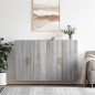 vidaXL Mobili a Parete 2 pz Grigio Sonoma 69,5x34x90 cm vidaXL Mobili a Parete 2 pz Grigio Sonoma 69,5x34x90 cm