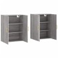 vidaXL Mobili a Parete 2 pz Grigio Sonoma 69,5x34x90 cm vidaXL Mobili a Parete 2 pz Grigio Sonoma 69,5x34x90 cm