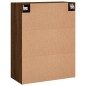 vidaXL Mobili a Parete 2 pz Rovere Marrone 69,5x34x90 cm vidaXL Mobili a Parete 2 pz Rovere Marrone 69,5x34x90 cm