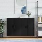 vidaXL Mobili a Parete 2 pz Neri 69,5x34x90 cm vidaXL Mobili a Parete 2 pz Neri 69,5x34x90 cm