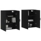 vidaXL Mobili a Parete 2 pz Neri 69,5x34x90 cm vidaXL Mobili a Parete 2 pz Neri 69,5x34x90 cm