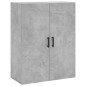 vidaXL Mobili a Parete 2 pz Grigio Cemento 69,5x34x90 cm vidaXL Mobili a Parete 2 pz Grigio Cemento 69,5x34x90 cm