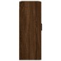 vidaXL Mobili a Parete 2 pz Rovere Marrone 69,5x34x90 cm