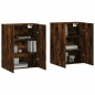 vidaXL Mobili a Parete 2 pz Rovere Fumo 69,5x34x90 cm vidaXL Mobili a Parete 2 pz Rovere Fumo 69,5x34x90 cm