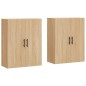 vidaXL Mobili a Parete 2 pz Rovere Sonoma 69,5x34x90 cm vidaXL Mobili a Parete 2 pz Rovere Sonoma 69,5x34x90 cm