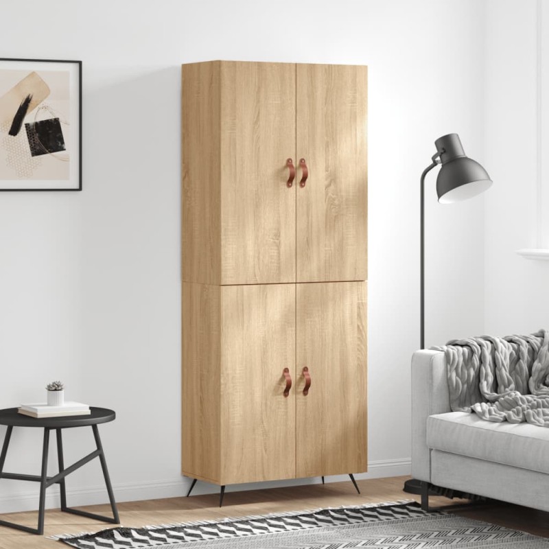 vidaXL Credenza Rovere Sonoma 69,5x34x180 cm in Legno Multistrato vidaXL Credenza Rovere Sonoma 69,5x34x180 cm in Legno Multistrato