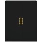 vidaXL Credenza Nera 69,5x34x180 cm in Legno Multistrato vidaXL Credenza Nera 69,5x34x180 cm in Legno Multistrato