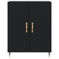 vidaXL Credenza Nera 69,5x34x180 cm in Legno Multistrato vidaXL Credenza Nera 69,5x34x180 cm in Legno Multistrato