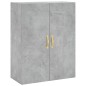 vidaXL Credenza Grigio Cemento 69,5x34x180 cm in Legno Multistrato vidaXL Credenza Grigio Cemento 69,5x34x180 cm in Legno Multistrato