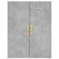 vidaXL Credenza Grigio Cemento 69,5x34x180 cm in Legno Multistrato vidaXL Credenza Grigio Cemento 69,5x34x180 cm in Legno Multistrato