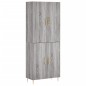 vidaXL Credenza Grigio Sonoma 69,5x34x180 cm in Legno Multistrato vidaXL Credenza Grigio Sonoma 69,5x34x180 cm in Legno Multistrato