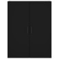 vidaXL Credenza Nera 69,5x34x180 cm in Legno Multistrato vidaXL Credenza Nera 69,5x34x180 cm in Legno Multistrato