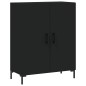 vidaXL Credenza Nera 69,5x34x180 cm in Legno Multistrato vidaXL Credenza Nera 69,5x34x180 cm in Legno Multistrato
