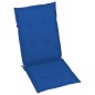 vidaXL Sedie da Giardino 4 pz con Cuscini Blu Reale Massello di Teak vidaXL Sedie da Giardino 4 pz con Cuscini Blu Reale Massello di Teak