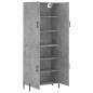 vidaXL Credenza Grigio Cemento 69,5x34x180 cm in Legno Multistrato vidaXL Credenza Grigio Cemento 69,5x34x180 cm in Legno Multistrato