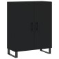 vidaXL Credenza Nera 69,5x34x180 cm in Legno Multistrato vidaXL Credenza Nera 69,5x34x180 cm in Legno Multistrato
