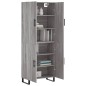 vidaXL Credenza Grigio Sonoma 69,5x34x180 cm in Legno Multistrato vidaXL Credenza Grigio Sonoma 69,5x34x180 cm in Legno Multistrato
