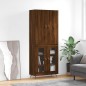 vidaXL Credenza Rovere Marrone 69,5x34x180 cm in Legno Multistrato vidaXL Credenza Rovere Marrone 69,5x34x180 cm in Legno Multistrato