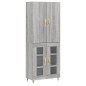 vidaXL Credenza Grigio Sonoma 69,5x34x180 cm in Legno Multistrato vidaXL Credenza Grigio Sonoma 69,5x34x180 cm in Legno Multistrato