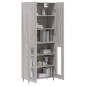 vidaXL Credenza Grigio Sonoma 69,5x34x180 cm in Legno Multistrato vidaXL Credenza Grigio Sonoma 69,5x34x180 cm in Legno Multistrato