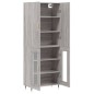 vidaXL Credenza Grigio Sonoma 69,5x34x180 cm in Legno Multistrato vidaXL Credenza Grigio Sonoma 69,5x34x180 cm in Legno Multistrato