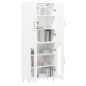 vidaXL Credenza Bianca 69,5x34x180 cm in Legno Multistrato vidaXL Credenza Bianca 69,5x34x180 cm in Legno Multistrato