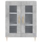 vidaXL Credenza Grigio Cemento 69,5x34x180 cm in Legno Multistrato vidaXL Credenza Grigio Cemento 69,5x34x180 cm in Legno Multistrato