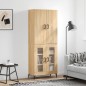 vidaXL Credenza Rovere Sonoma 69,5x34x180 cm in Legno Multistrato vidaXL Credenza Rovere Sonoma 69,5x34x180 cm in Legno Multistrato