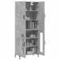 vidaXL Credenza Grigio Cemento 69,5x34x180 cm in Legno Multistrato vidaXL Credenza Grigio Cemento 69,5x34x180 cm in Legno Multistrato