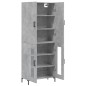 vidaXL Credenza Grigio Cemento 69,5x34x180 cm in Legno Multistrato vidaXL Credenza Grigio Cemento 69,5x34x180 cm in Legno Multistrato
