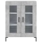vidaXL Credenza Grigio Cemento 69,5x34x180 cm in Legno Multistrato vidaXL Credenza Grigio Cemento 69,5x34x180 cm in Legno Multistrato