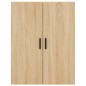 vidaXL Credenza Rovere Sonoma 69,5x34x180 cm in Legno Multistrato