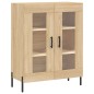 vidaXL Credenza Rovere Sonoma 69,5x34x180 cm in Legno Multistrato