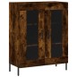vidaXL Credenza Rovere Fumo 69,5x34x180 cm in Legno Multistrato vidaXL Credenza Rovere Fumo 69,5x34x180 cm in Legno Multistrato