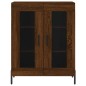vidaXL Credenza Rovere Marrone 69,5x34x180 cm in Legno Multistrato vidaXL Credenza Rovere Marrone 69,5x34x180 cm in Legno Multistrato