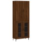 vidaXL Credenza Rovere Marrone 69,5x34x180 cm in Legno Multistrato vidaXL Credenza Rovere Marrone 69,5x34x180 cm in Legno Multistrato