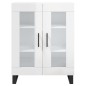 vidaXL Credenza Bianco Lucido 69,5x34x180 cm in Legno Multistrato vidaXL Credenza Bianco Lucido 69,5x34x180 cm in Legno Multistrato