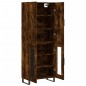 vidaXL Credenza Rovere Fumo  69,5x34x180 cm in Legno Multistrato