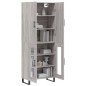 vidaXL Credenza Grigio Sonoma 69,5x34x180 cm in Legno Multistrato vidaXL Credenza Grigio Sonoma 69,5x34x180 cm in Legno Multistrato
