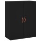 vidaXL Credenza Nera 69,5x34x180 cm in Legno Multistrato vidaXL Credenza Nera 69,5x34x180 cm in Legno Multistrato